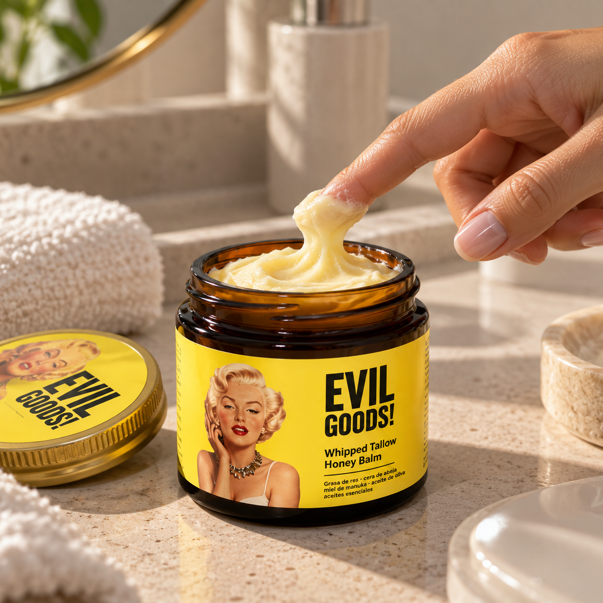 EVIL GOODS! Whipped Tallow Honey Balm